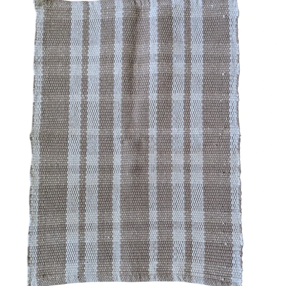Huntington Home 100% Cotton Braided Rag Rug Made in India Browns‎  32